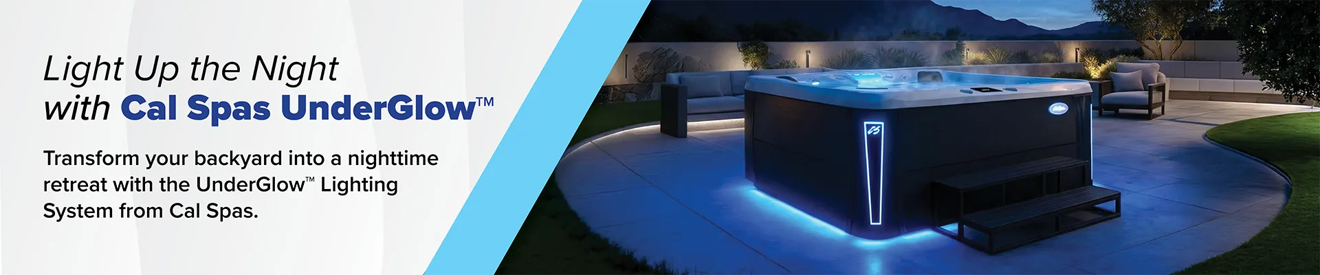 Calspas hot tub being used in a family setting - Meridian